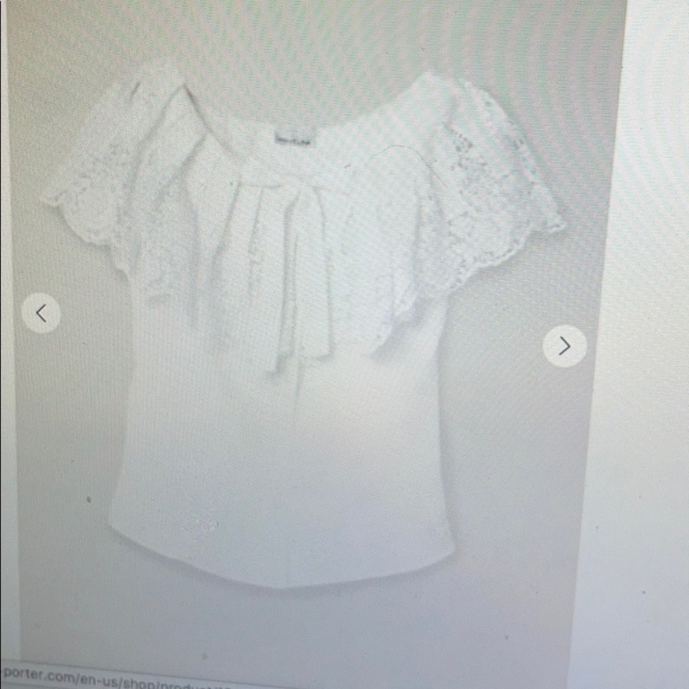 Miguelina white linen embroidered blouse
